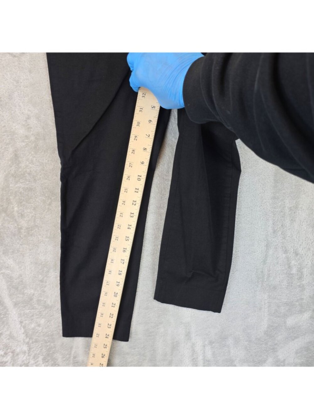 Banana Republic Sloan Dress Pants Womens 4 Black Twill Slim Crop Ankle Stretch - Picture 8 of 11